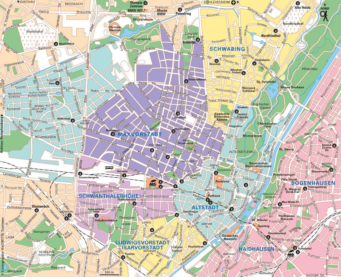 慕尼黑城市地图